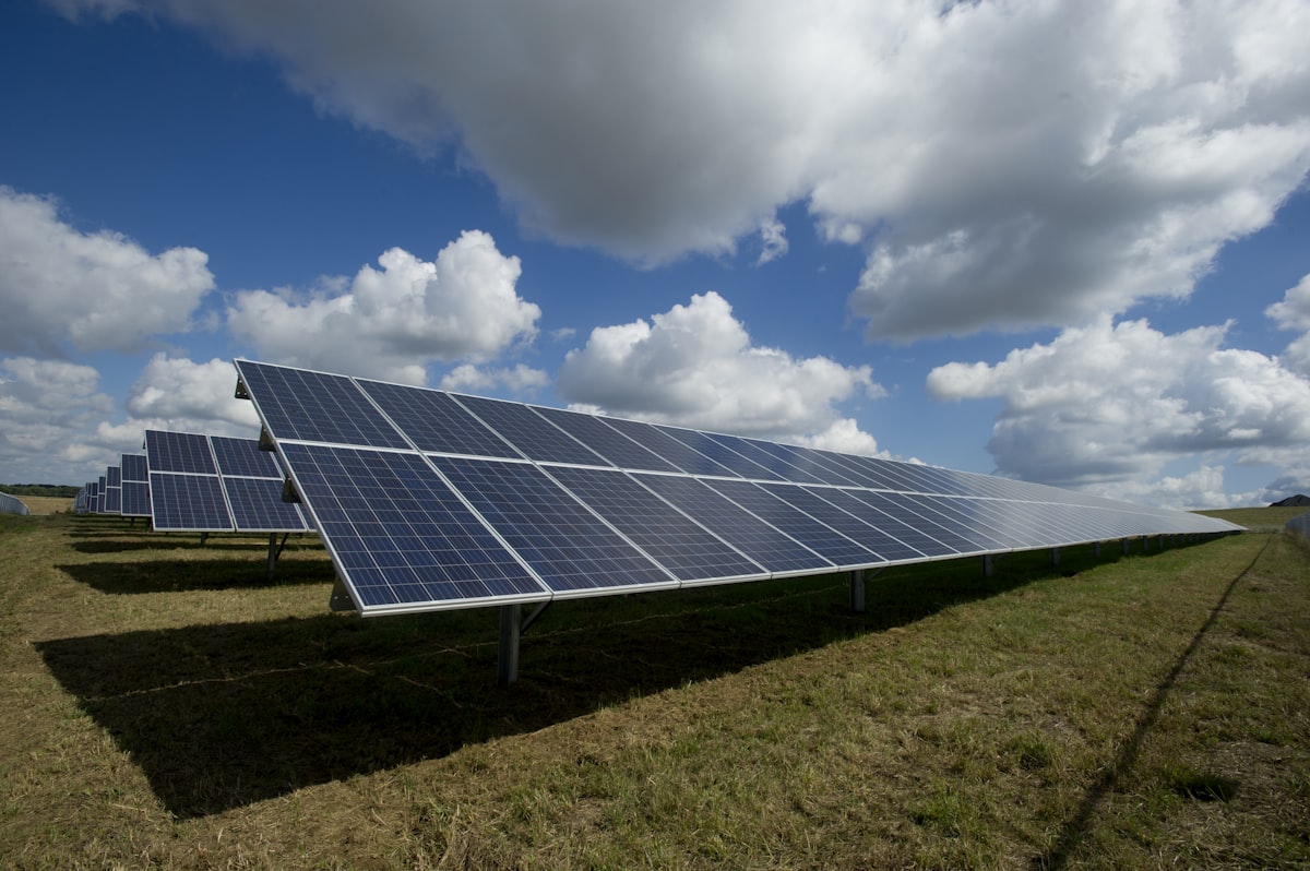 Residential house with rooftop solar panels under PM Surya Ghar