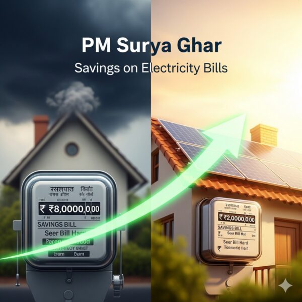 Savings on electricity bills with solar